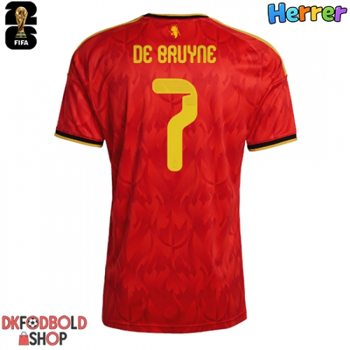 Belgien Kevin De Bruyne #7 Hjemmebanetrøje VM 2026 Kort ærmer